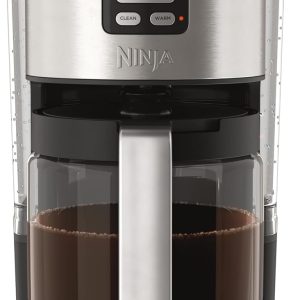 Ninja 14 Cup , Programmable Coffee Maker XL Pro with Permanent Filter, 2 Brew Styles Classic & Rich, 4 Programs Small Batch, Delay Brew, Freshness Timer & Keep Warm, Stainless Steel, DCM201